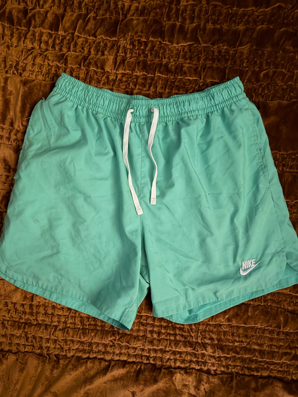 Nike Minty Green Nike Woven Lined Flow Shorts